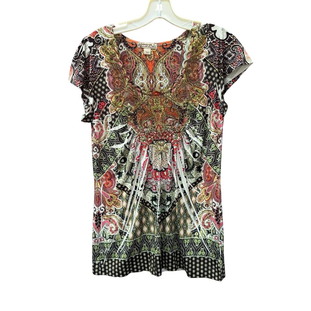 Energe Y2K Paisley Blouse size S